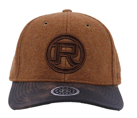 Roper Unisex Circle Logo Tan Wool Blend Baseball Cap Hat