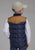 Roper Kids Boys Poly Fill Western Blue/Tan 100% Polyester Softshell Vest