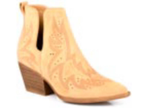 Roper Womens Olivia Tan Faux Leather Fashion Boots