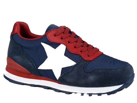 Roper Womens Giddyup Star Blue Suede Jogger Sneakers Shoes