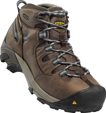 Keen Utility Slate Black Mens Detroit Mid WP Nubuck Work Boots