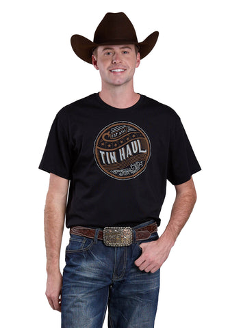 Tin Haul Unisex Like A Back Of A Coin Black 100% Cotton S/S T-Shirt