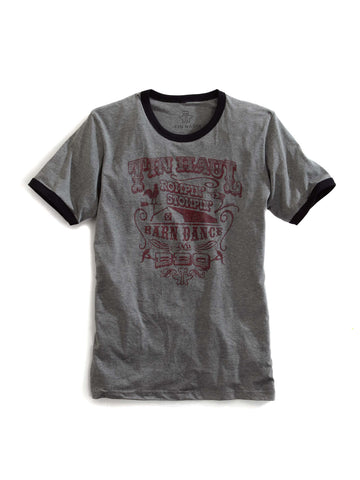 Tin Haul Unisex Rompin Stompin Barn Dance Grey 100% Cotton S/S T-Shirt
