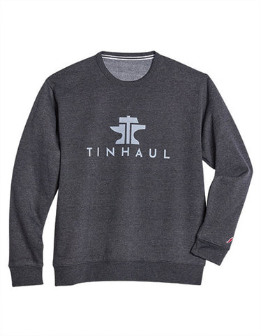 Tin Haul Mens Ultra Soft Fleece Heather Charcoal Poly/Cotton Sweatshirt