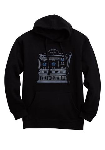 Tin Haul Mens Slot Machine Black Cotton Blend Hoodie
