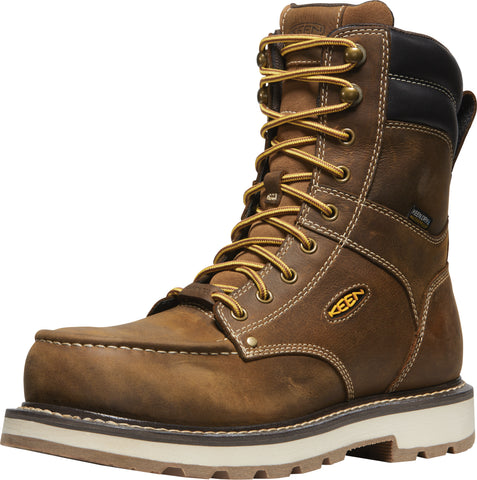 Keen Utility Mens Cincinnati 8in WP Belgian/Sandshell Leather Work Boots