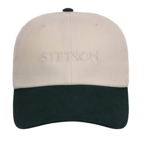 Stetson Unisex Tonal Embroidery Dad Green/White 100% Cotton Trucker Cap
