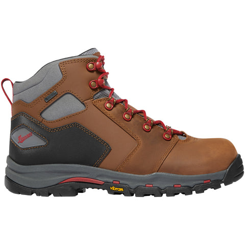 Danner Mens Vicious Brown/Red Leather Work Boots