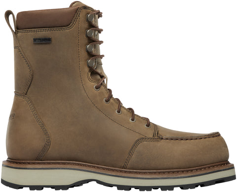 Danner Mens Cedar River Moc Toe Timberwolf Leather Hunting Boots