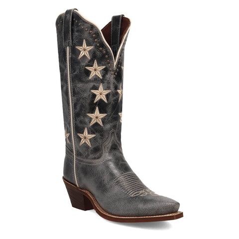 Laredo Womens Serenade Blue Leather Cowboy Boots