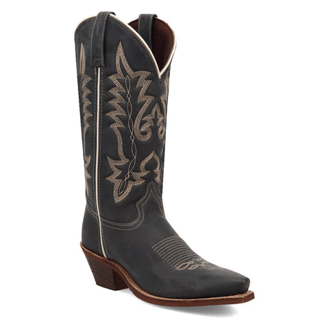 Laredo Womens Carly Navy Leather Cowboy Boots