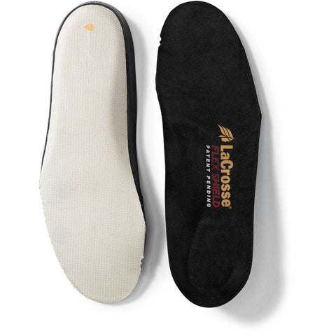 Lacrosse Mens Flex Shield Black Textile Footbed Insole