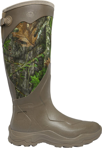 LaCrosse Mens Alpha Agility Snake 17in Mossy Oak Obsession Rubber Hunting Boots