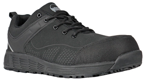 Hoss Boots Womens Wheeler Low Composite toe Black Textile Work Shoes