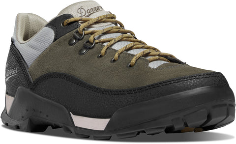 Danner Mens Panorama Low 4in Black Olive Suede Hiking Shoes