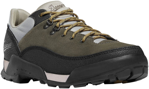 Danner Mens Panorama Low 4in Black Olive Suede Hiking Shoes