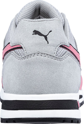 Puma Safety Womens Frontside Low Grey/Pink Mesh EH SR Work Shoes