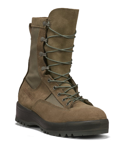 Belleville Mens Sage Leather Waterproof Flight Military Boots 5.5N