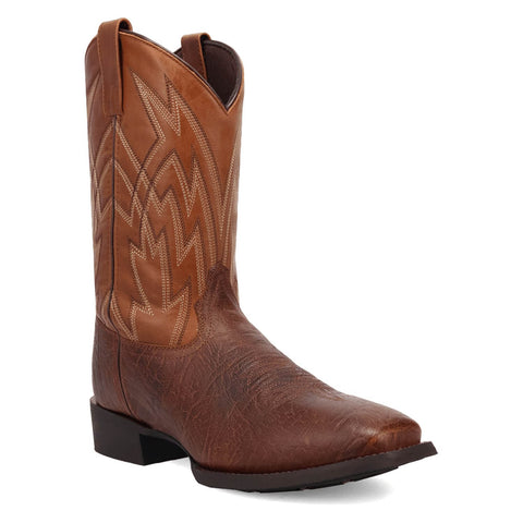 Laredo Mens Latham Briar/Tan Leather Cowboy Boots