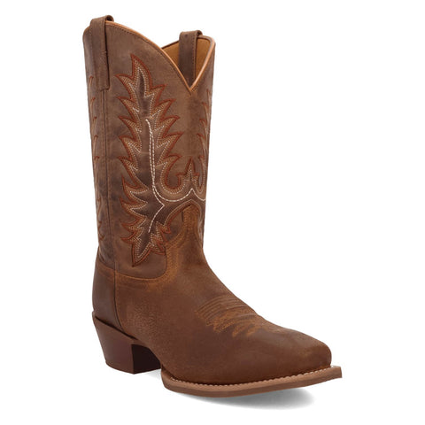 Laredo Mens Kent Tan Leather 12in Cowboy Boots