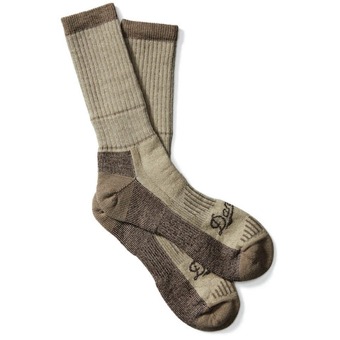 Danner Unisex Midweight Hunting Heather Brown Wool Blend Crew Socks