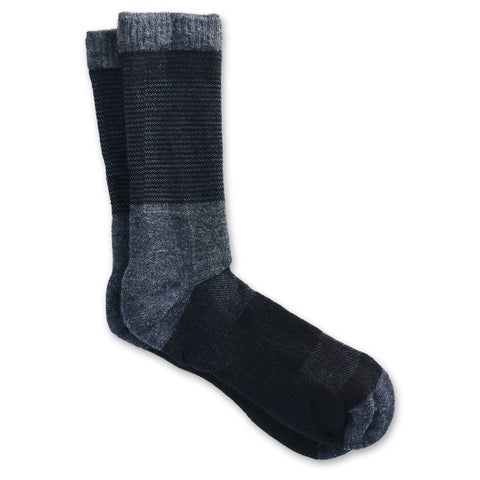 Danner Unisex Bull Run Black/Gray Wool Blend Crew Socks