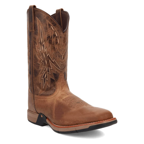 Laredo Mens Vapor Tan Leather Cowboy Boots