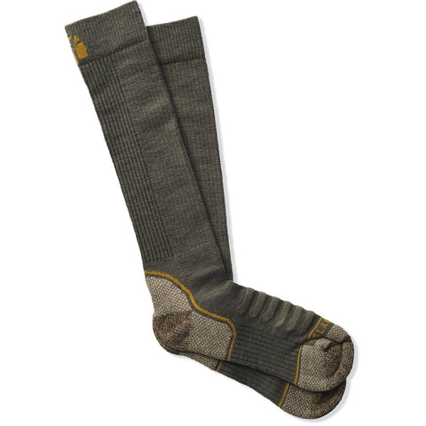 Lacrosse Unisex Lightweight Copper OD Green Wool Blend Over Calf Socks