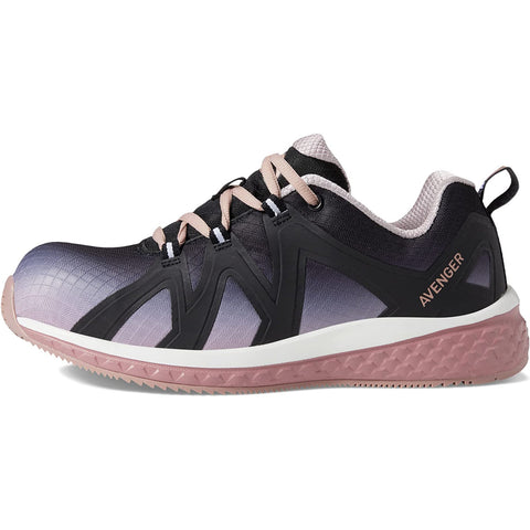 Avenger Womens Haven CN Black/Peach Work Shoes