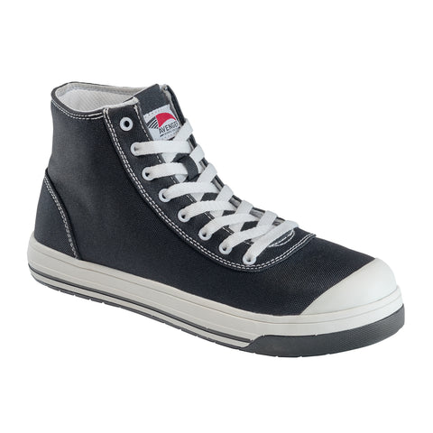 Avenger Mens Blade 8 Eye Black Canvas Work Boots