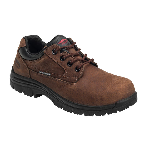 Avenger Mens Brown Leather Comp Toe WP EH SR Work Shoes