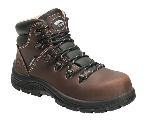 Avenger Womens Brown Leather Comp Toe 7126 Framer Work Boots