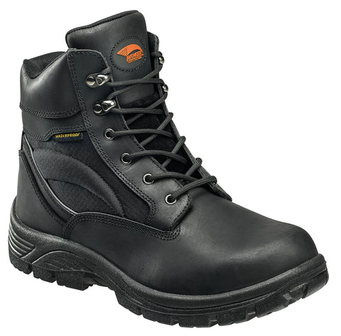 Avenger Mens Steel Toe EH Waterproof Boot M Black Leather Boots