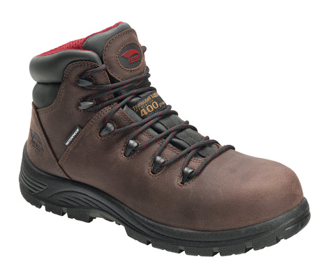 Avenger Mens Brown Leather Comp Toe 7228 Framer 400G Work Boots