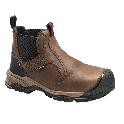 Avenger Mens Ripsaw Romeo Brown Leather Work Boots