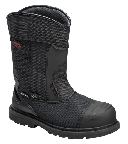 Avenger Mens A-Max Hammer Wellington MetGuard Black Leather Work Boots