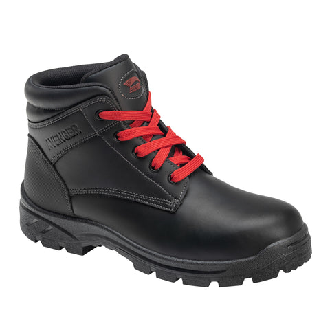 Avenger Mens Builder Econ Mid Black Faux Leather Work Boots