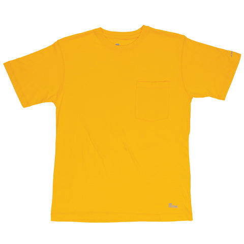 Berne Mens Gold Cotton Blend Light Performance Tee S/S