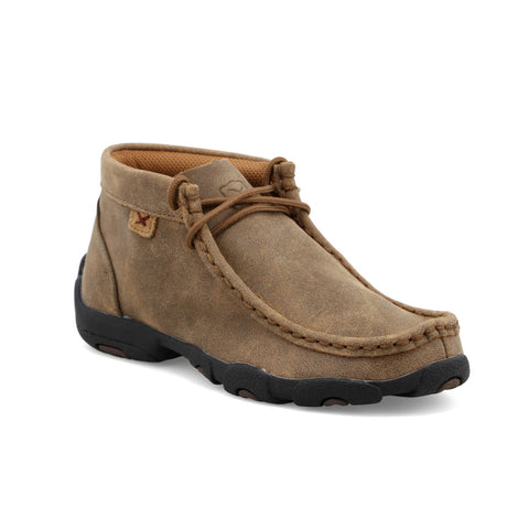 Twisted X Kids Unisex Driving Moc Bomber Leather Chukka Boots