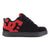 DC Mens Court Graffik Lifestyle Black/Red Leather Work Shoes