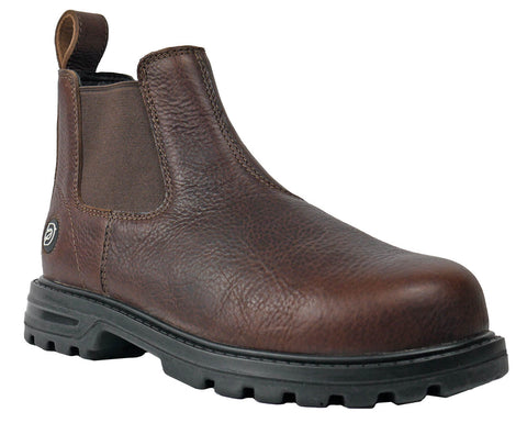 DieHard Mens Nitro Composite Toe Brown Leather Work Boots