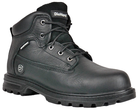 DieHard Mens Charger V2 CT WP SR Black Leather Work Boots