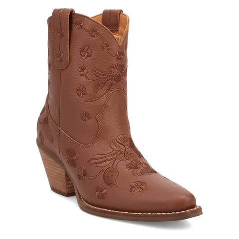 Dingo Womens Sweetheartie Brown Leather Cowboy Boots
