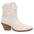 Dingo Womens Preciousie White Leather Cowboy Boots