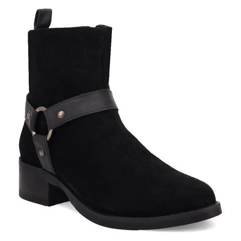 Dingo Mens Matador Black Suede 8in Ankle Boots