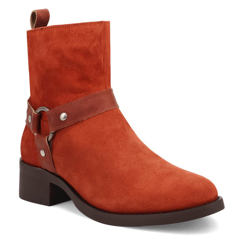 Dingo Mens Matador Rust Suede 8in Ankle Boots