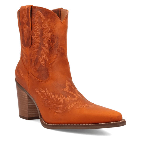 Dingo Womens Rocky Top Rust Leather 7in Cowboy Boots