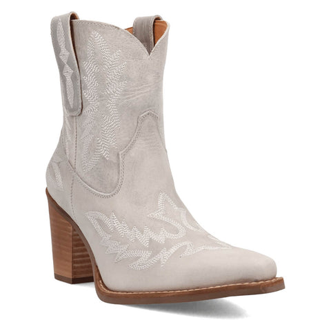 Dingo Womens Rocky Top White Leather 7in Cowboy Boots