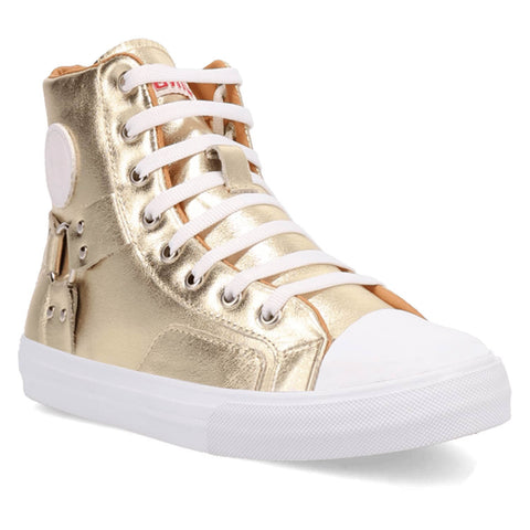 Dingo Womens Knarly Gold Leather Harness Sneakers Shoes