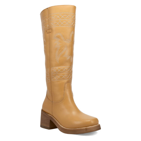 Dingo Womens Avalon Plantain Leather 16in Vintage Fashion Boots